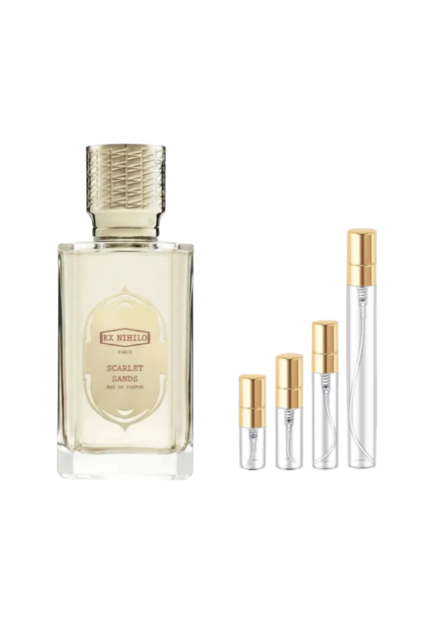 Ex Nihilo Scarlet Sands Fragrance Samples | Authentic Decants (2ml, 3ml, 5ml, 10ml)