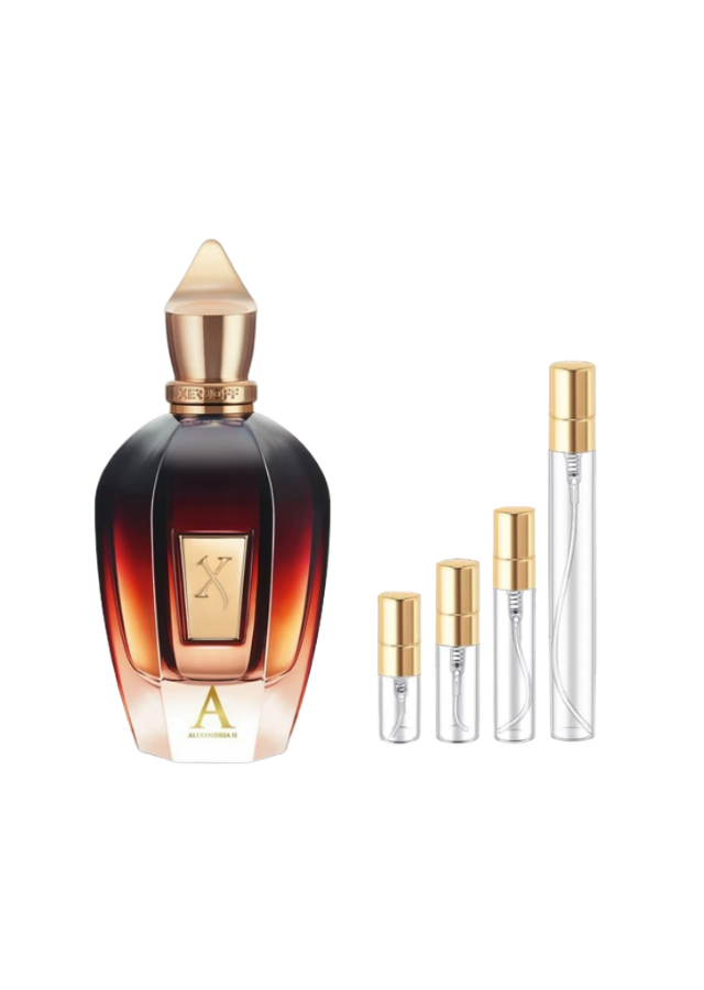 Xerjoff Alexandria II Fragrance Samples | Authentic Decants (2ml, 3ml, 5ml, 10ml)