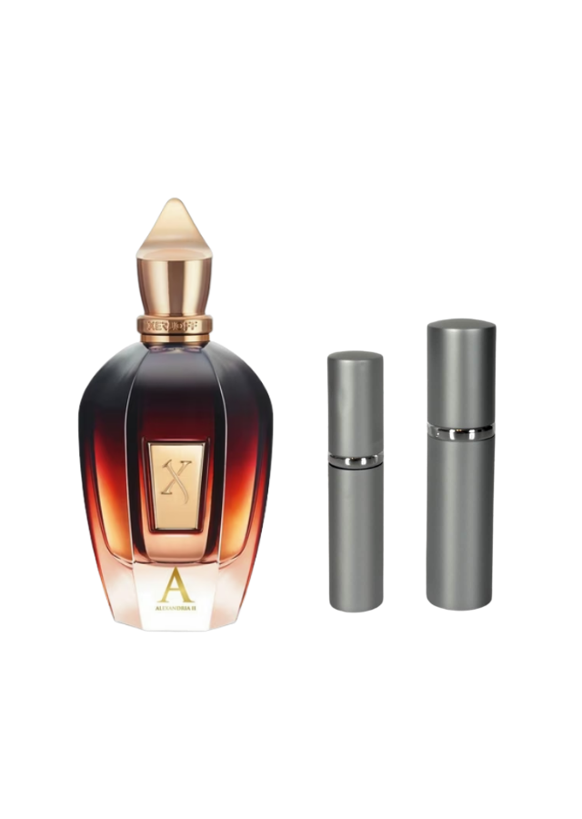 Xerjoff Alexandria II Fragrance Samples | Authentic Decants (2ml, 3ml, 5ml, 10ml)