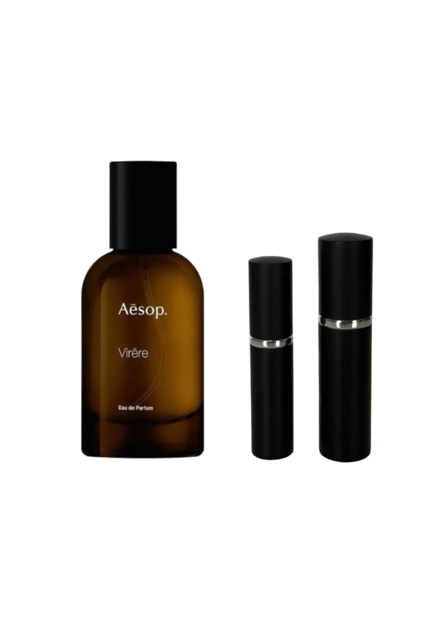 Aesop Virēre Eau de Parfum Unisex with 5ml and 10ml Black Premium Atomizers