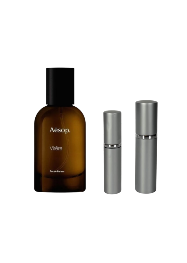 Aesop Virēre Eau de Parfum Unisex with 5ml and 10ml Silver Premium Atomizers