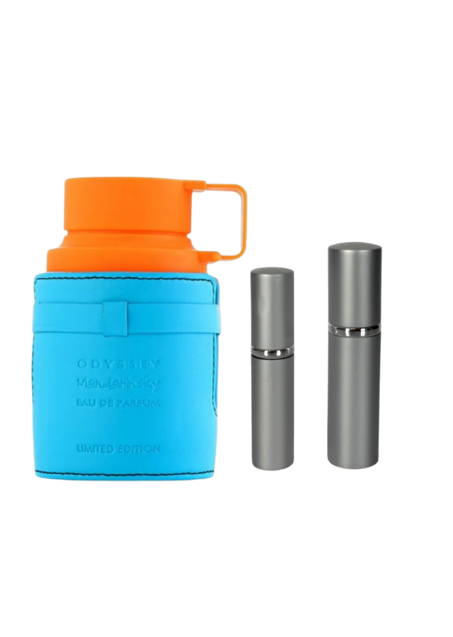 Armaf Odyssey Mandarin Sky Eau de Parfum for Men with 5ml and 10ml Silver Premium Atomizers