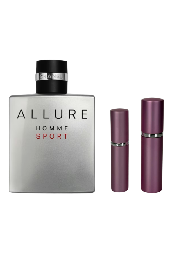 Chanel Allure Homme Sport Eau de Parfum for Men with 5ml and 10ml Pink Premium Atomizers