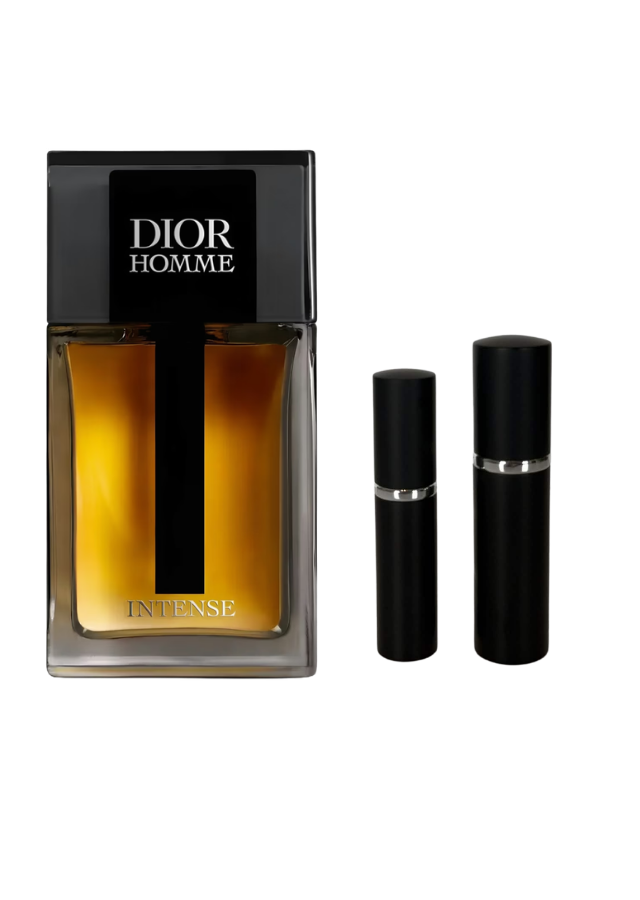 Dior Homme Intense Eau de Parfum for Men with 5ml and 10ml Black Premium Atomizers