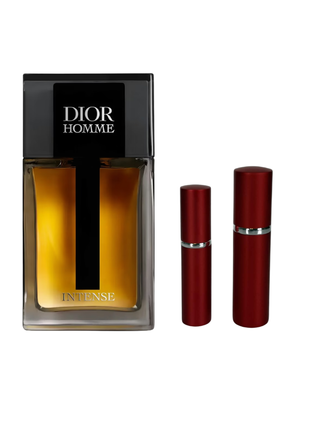 Dior Homme Intense Eau de Parfum for Men with 5ml and 10ml Red Premium Atomizers