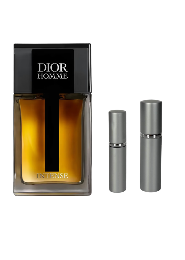 Dior Homme Intense Eau de Parfum for Men with 5ml and 10ml Silver Premium Atomizers