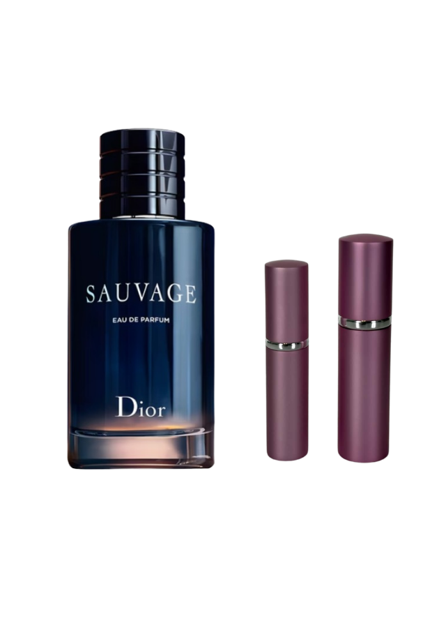Dior Sauvage Eau de Parfum for Men with 5ml and 10ml Pink Premium Atomizers