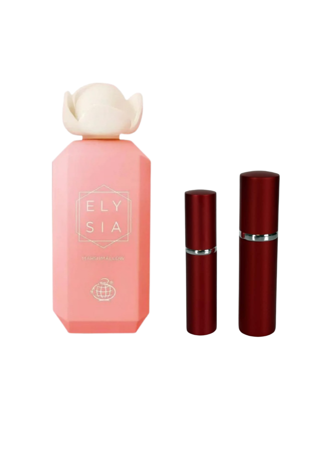 Elysia Marshmallow Eau de Parfum for Women with 5ml and 10ml Red Premium Atomizers