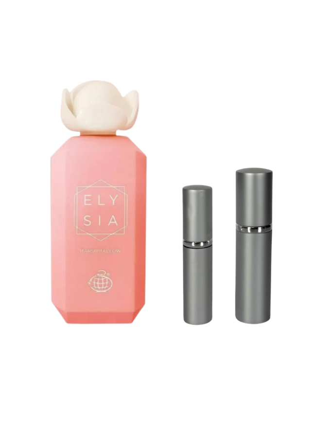 Elysia Marshmallow Eau de Parfum for Women with 5ml and 10ml Silver Premium Atomizers