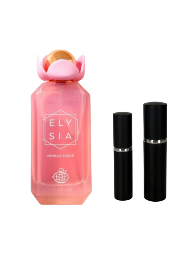 Elysia Vanilla Sugar Eau de Parfum for Women with 5ml and 10ml Black Premium Atomizers