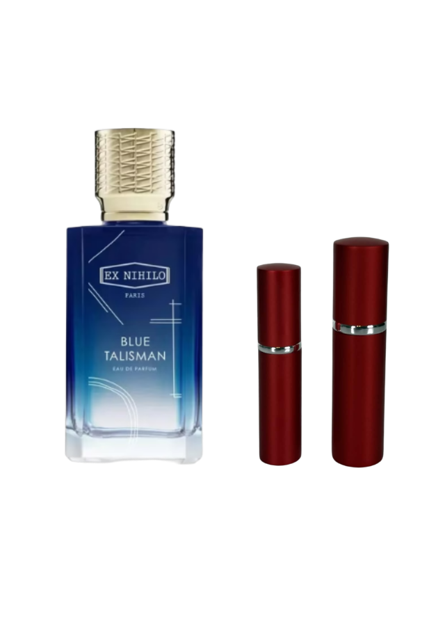 Ex Nihilo Blue Talisman Eau de Parfum Unisex with 5ml and 10ml Red Premium Atomizers