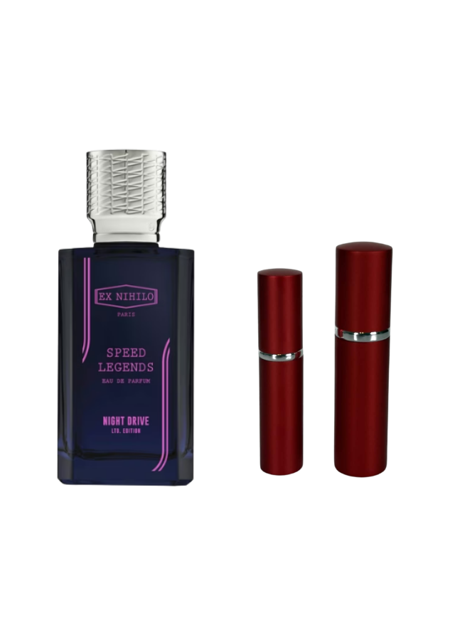 Ex Nihilo Speed Legends Night Drive Eau de Parfum Unisex with 5ml and 10ml Red Premium Atomizers