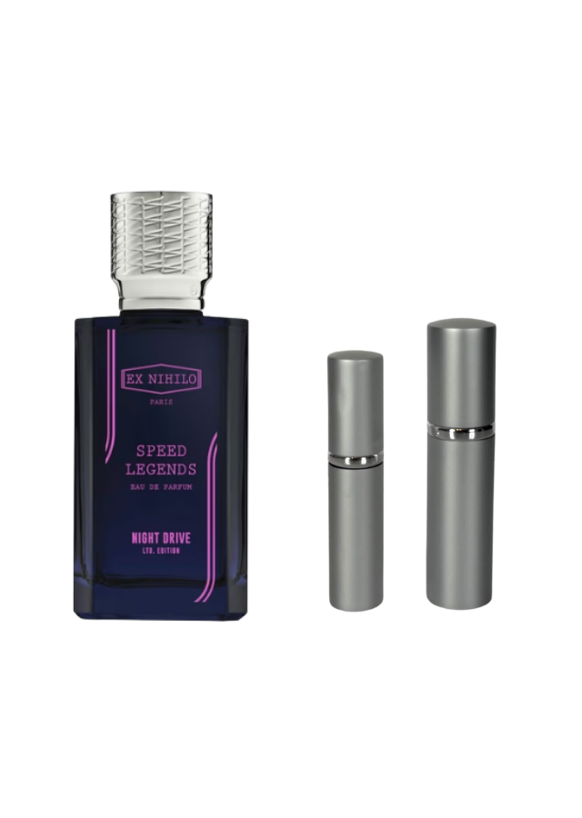 Ex Nihilo Speed Legends Night Drive Eau de Parfum Unisex with 5ml and 10ml Silver Premium Atomizers