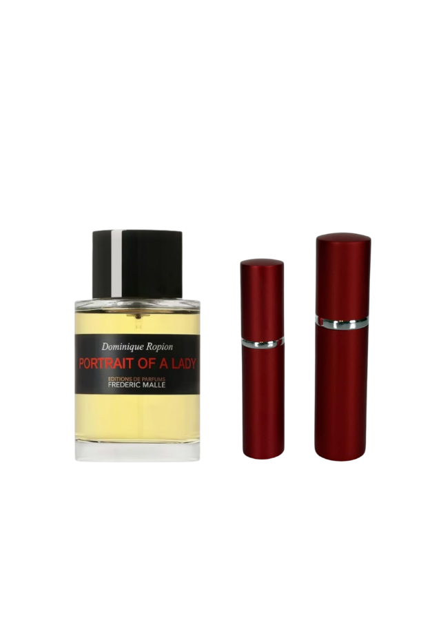 Frédéric Malle Portrait of a Lady Eau de Parfum for Women with 5ml and 10ml Red Premium Atomizers