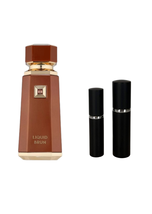French Avenue Liquid Brun Eau de Parfum Unisex with 5ml and 10ml Black Premium Atomizers