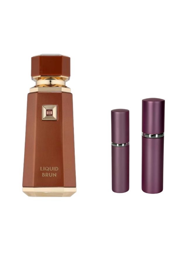 French Avenue Liquid Brun Eau de Parfum Unisex with 5ml and 10ml Pink Premium Atomizers