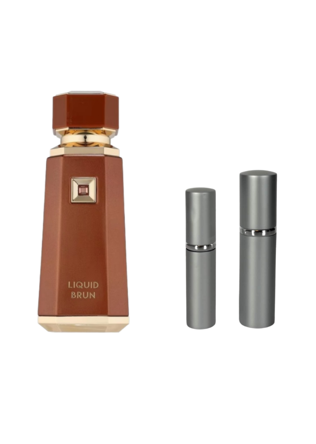 French Avenue Liquid Brun Eau de Parfum Unisex with 5ml and 10ml Silver Premium Atomizers