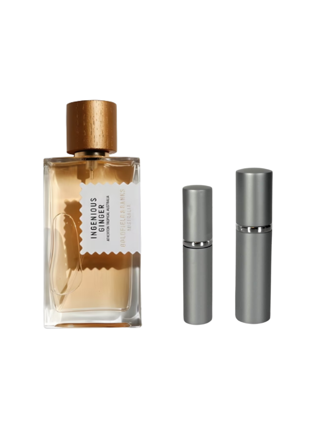 Goldfield &amp; Banks Ingenious Ginger Eau de Parfum Unisex with 5ml and 10ml Silver Premium Atomizers