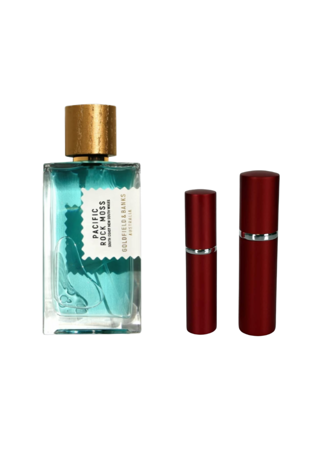 Goldfield &amp; Banks Pacific Rock Moss Eau de Parfum Unisex with 5ml and 10ml Red Premium Atomizers