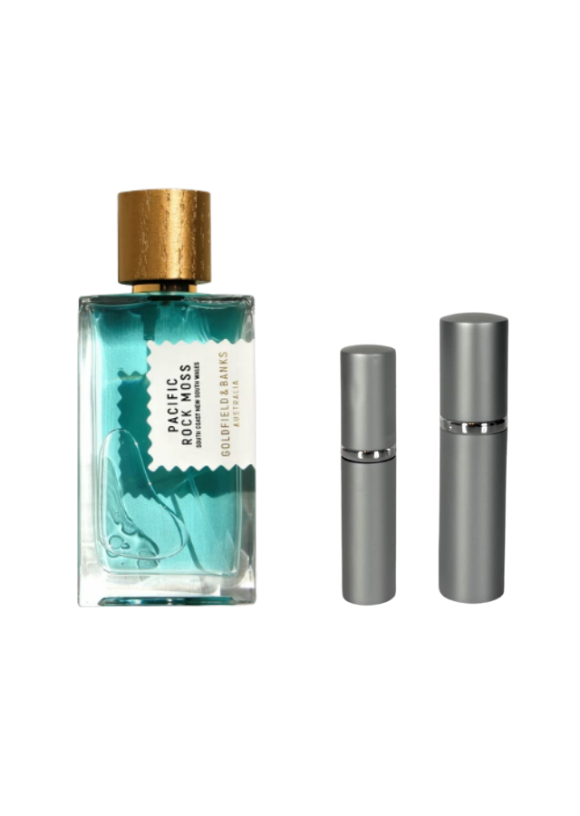 Goldfield &amp; Banks Pacific Rock Moss Eau de Parfum Unisex with 5ml and 10ml Silver Premium Atomizers