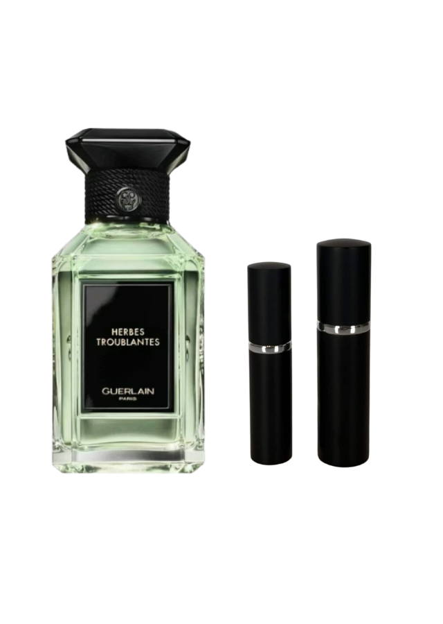 Guerlain Herbes Troublantes Eau de Parfum Unisex with 5ml and 10ml Black Premium Atomizers