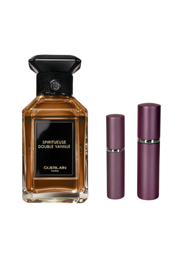 Guerlain Spiritueuse Double Vanille Eau de Parfum Unisex with 5ml and 10ml Pink Premium Atomizers