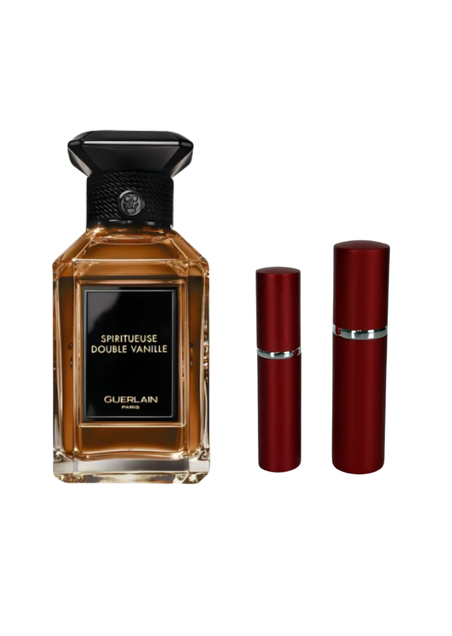 Guerlain Spiritueuse Double Vanille Eau de Parfum Unisex with 5ml and 10ml Red Premium Atomizers