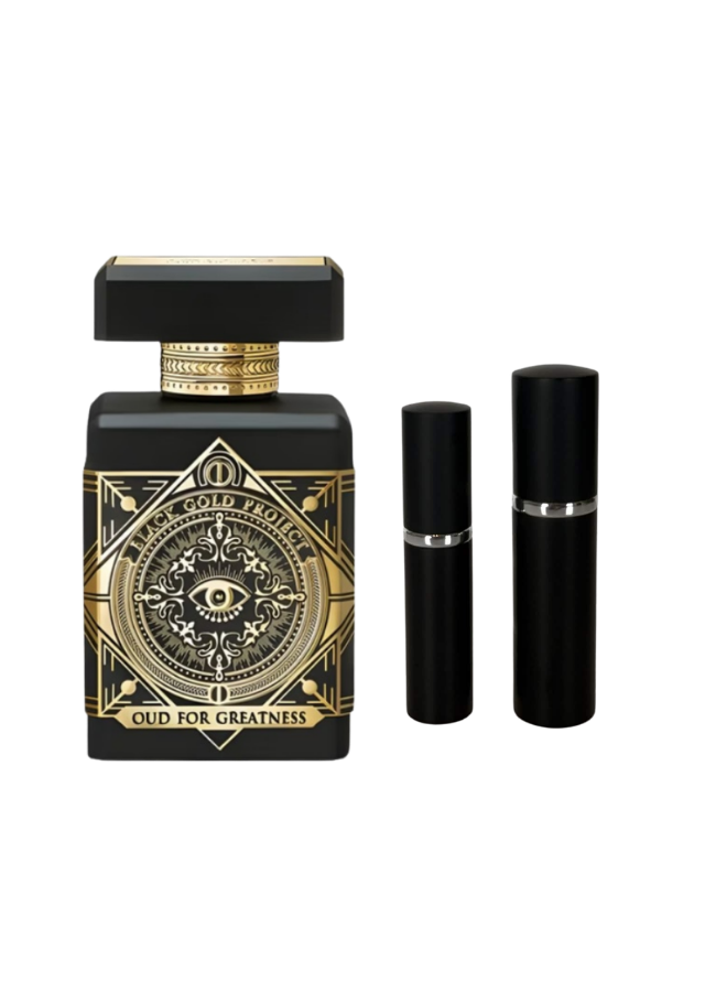 Initio Oud for Greatness Eau de Parfum Unisex with 5ml and 10ml Black Premium Atomizers