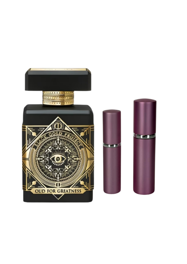 Initio Oud for Greatness Eau de Parfum Unisex with 5ml and 10ml Pink Premium Atomizers