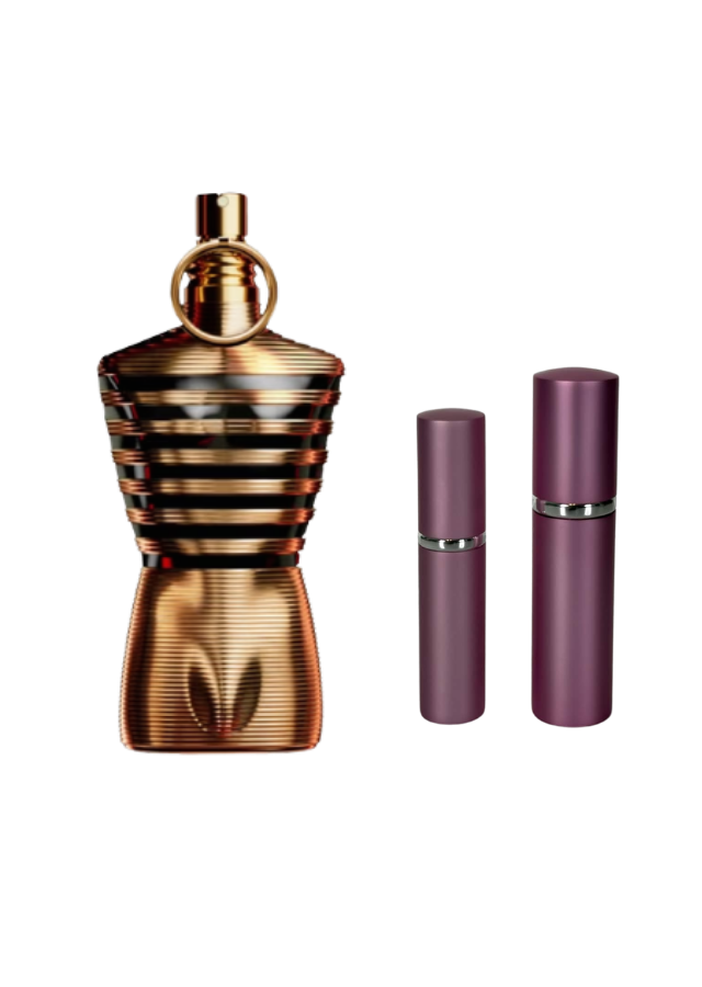 Jean Paul Gaultier Le Male Elixir for Men with 5ml and 10ml Pink Premium Atomizers