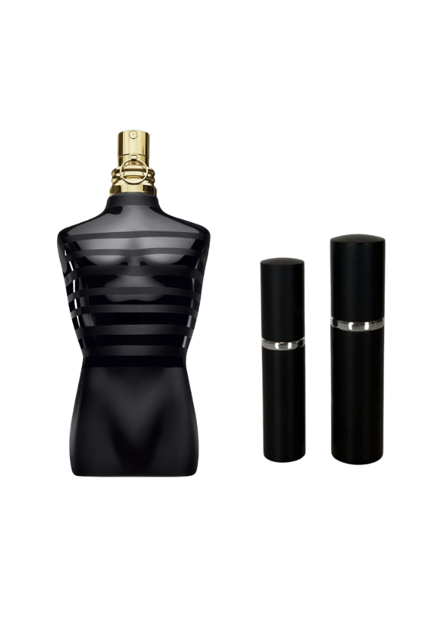 Jean Paul Gaultier Le Male Le Parfum Eau de Parfum Intense for Men with 5ml and 10ml Black Premium Atomizers