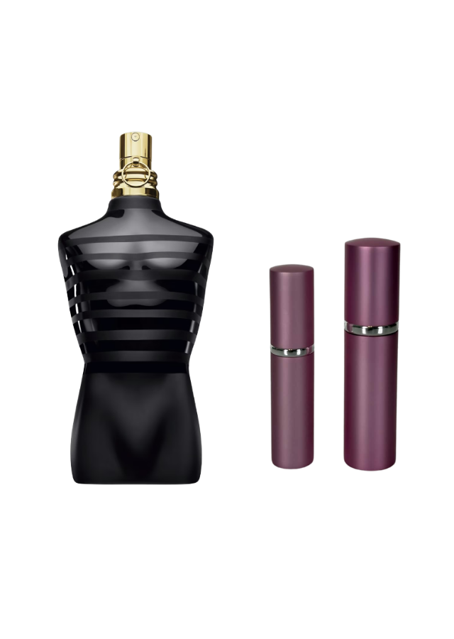Jean Paul Gaultier Le Male Le Parfum Eau de Parfum Intense for Men with 5ml and 10ml Pink Premium Atomizers