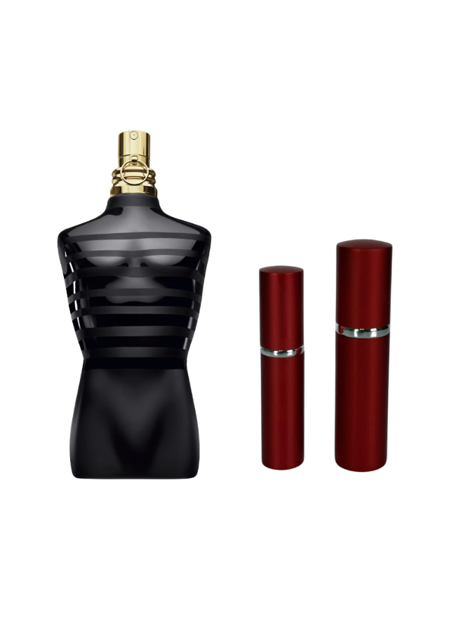 Jean Paul Gaultier Le Male Le Parfum Eau de Parfum Intense for Men with 5ml and 10ml Red Premium Atomizers