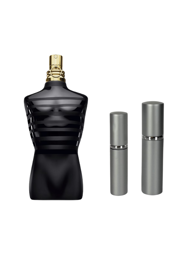 Jean Paul Gaultier Le Male Le Parfum Eau de Parfum Intense for Men with 5ml and 10ml Silver Premium Atomizers