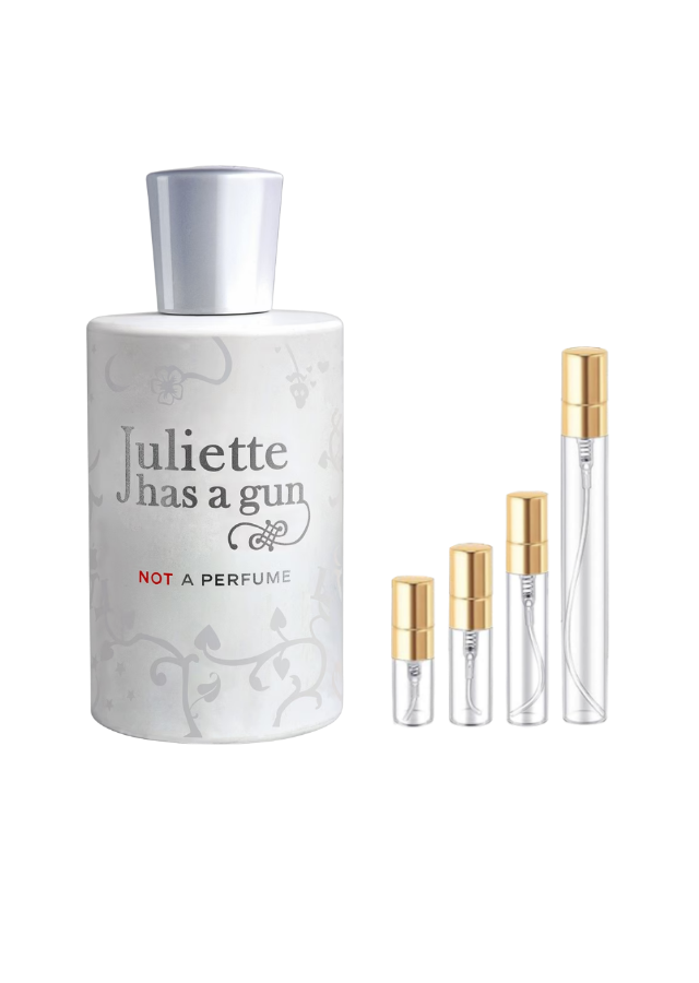 Juliette Has a Gun Not A Perfume Eau de Parfum for Women with 2ml, 3ml, 5ml, and 10ml Glass Decants with Gold Caps