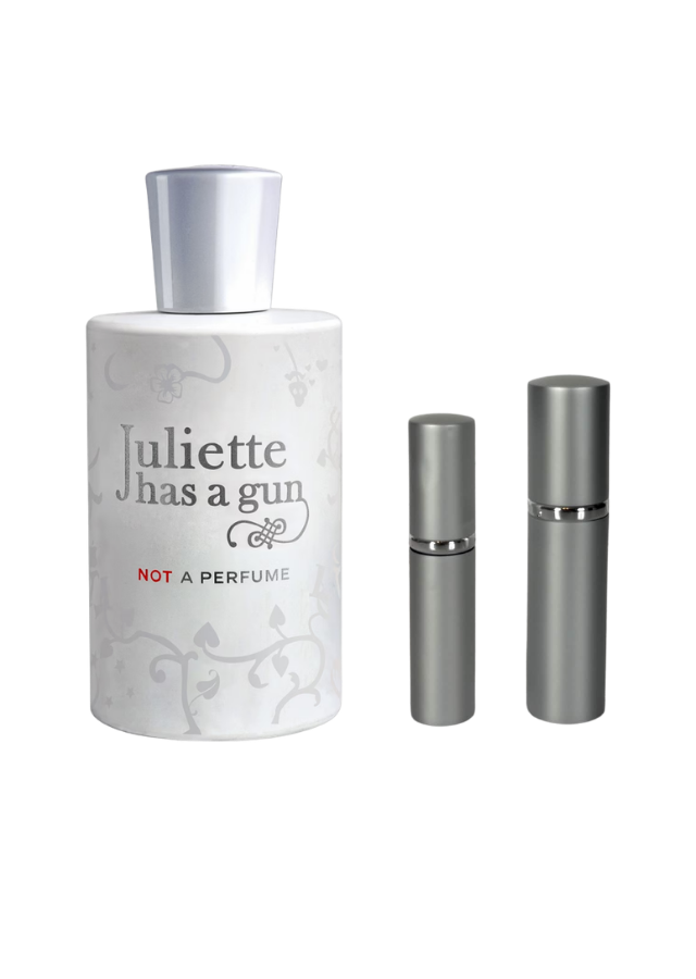 Juliette Has a Gun Not A Perfume Eau de Parfum for Women with 5ml and 10ml Silver Premium Atomizers