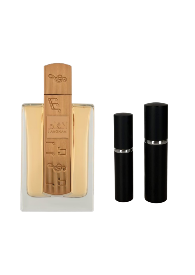 Lattafa Angham Eau de Parfum for Women with 5ml and 10ml Black Premium Atomizers