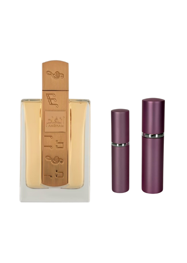 Lattafa Angham Eau de Parfum for Women with 5ml and 10ml Pink Premium Atomizers