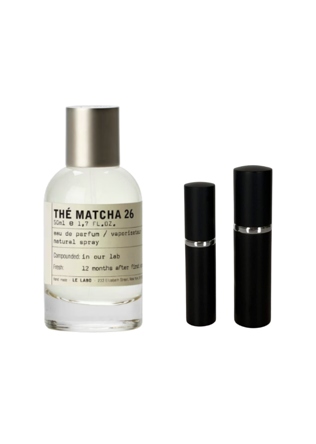 Le Labo Thé Matcha 26 Eau de Parfum Unisex with 5ml and 10ml Black Premium Atomizers
