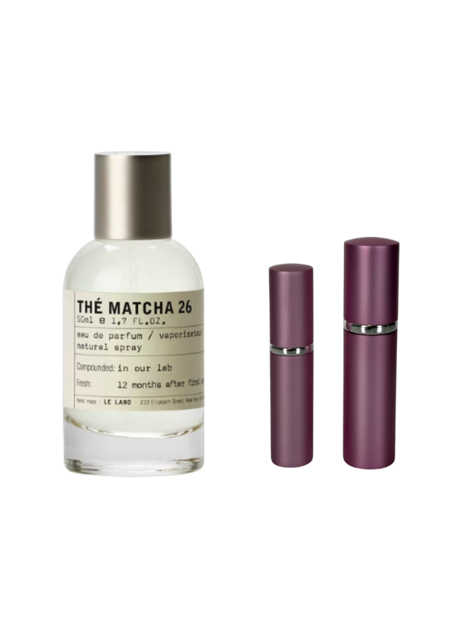 Le Labo Thé Matcha 26 Eau de Parfum Unisex with 5ml and 10ml Pink Premium Atomizers