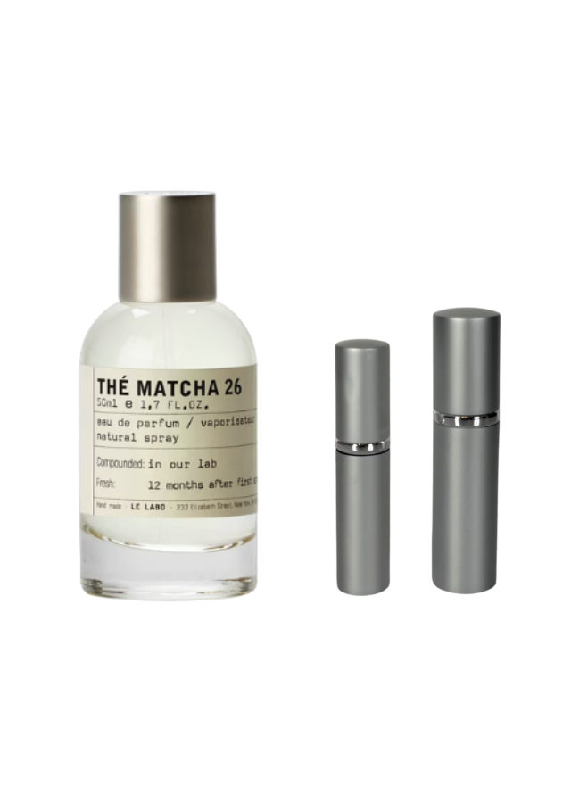 Le Labo Thé Matcha 26 Eau de Parfum Unisex with 5ml and 10ml Silver Premium Atomizers