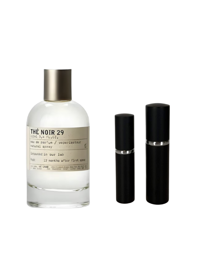 Le Labo Thé Noir 29 Eau de Parfum Unisex with 5ml and 10ml Black Premium Atomizers