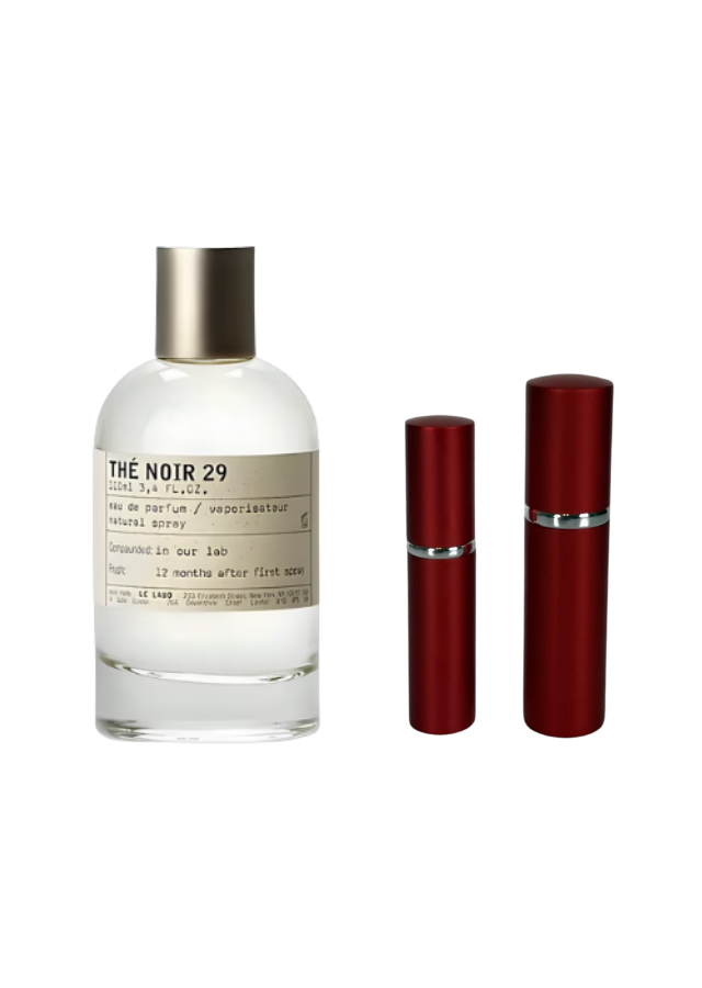 Le Labo Thé Noir 29 Eau de Parfum Unisex with 5ml and 10ml Red Premium Atomizers