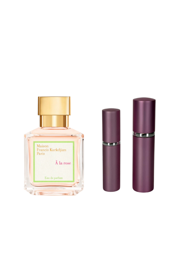 Maison Francis Kurkdjian A La Rose Eau de Parfum for Women with 5ml and 10ml Pink Premium Atomizers