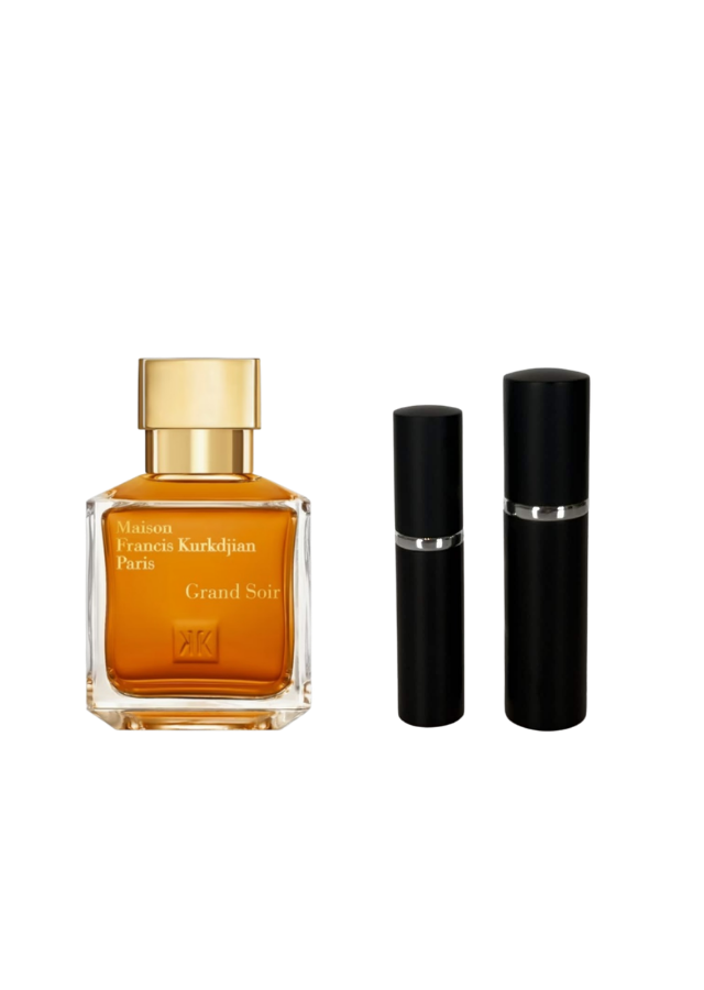 Maison Francis Kurkdjian Grand Soir Eau de Parfum Unisex with 5ml and 10ml Black Premium Atomizers