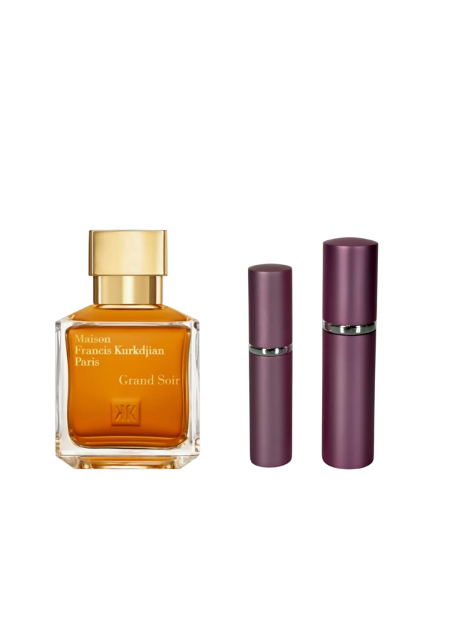 Maison Francis Kurkdjian Grand Soir Eau de Parfum Unisex with 5ml and 10ml Pink Premium Atomizers