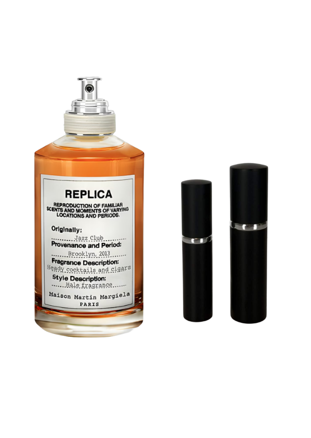 Maison Margiela REPLICA Jazz Club Eau de Toilette for Men with 5ml and 10ml Black Premium Atomizers