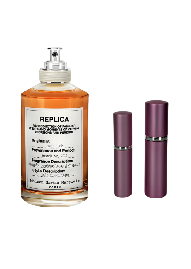 Maison Margiela REPLICA Jazz Club Eau de Toilette for Men with 5ml and 10ml Pink Premium Atomizers
