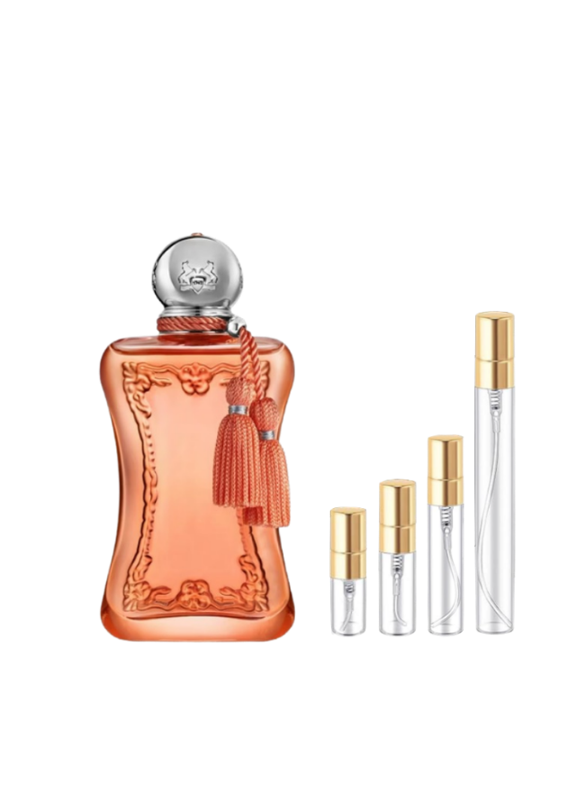 Parfums de Marly Athénaïs Eau de Parfum for Women with 2ml, 3ml, 5ml, and 10ml Glass Decants with Gold Caps