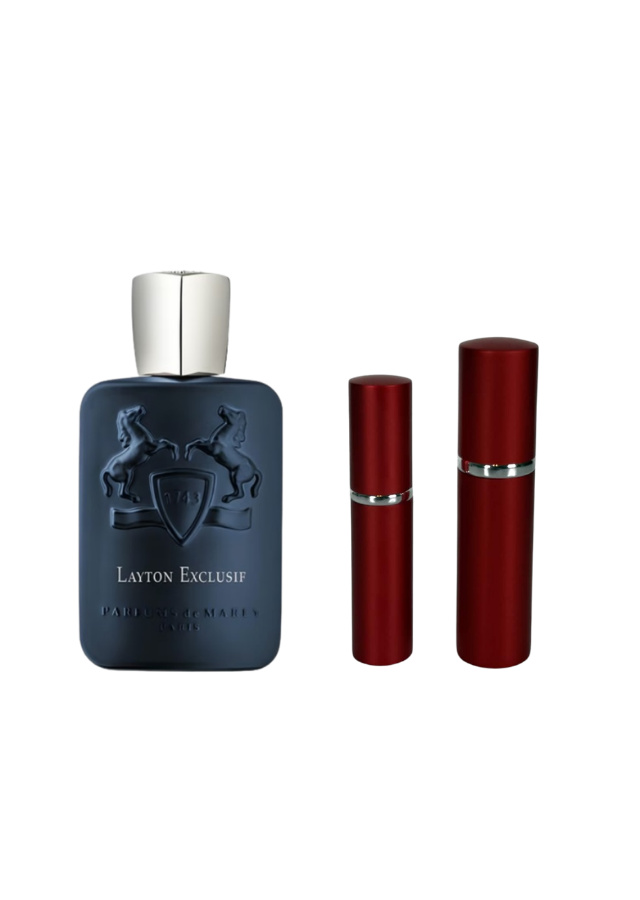 Parfums de Marly Layton Exclusif Parfum for Men with 5ml and 10ml Red Premium Atomizers